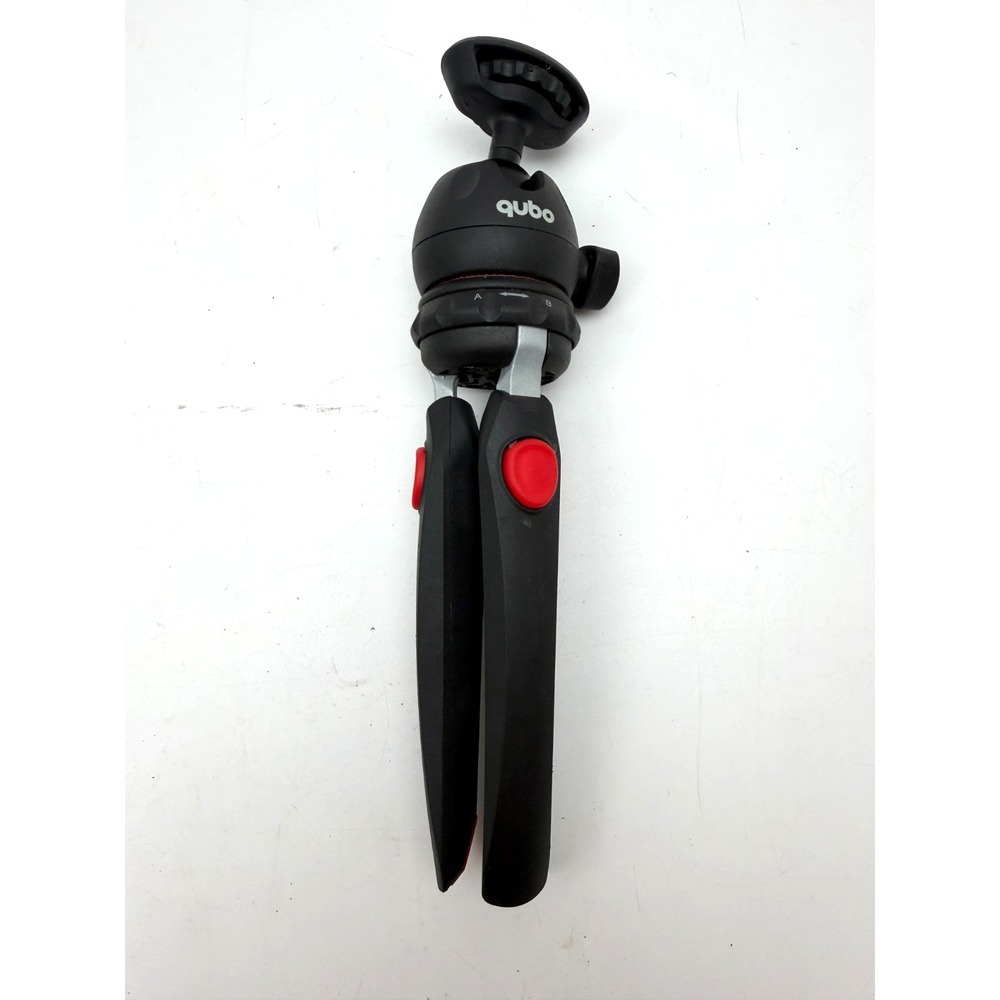 Qubo Mini Tabletop Tripod Extendable Legs 360 Ball Head Vlogging Stand Black - Picture 4 of 6